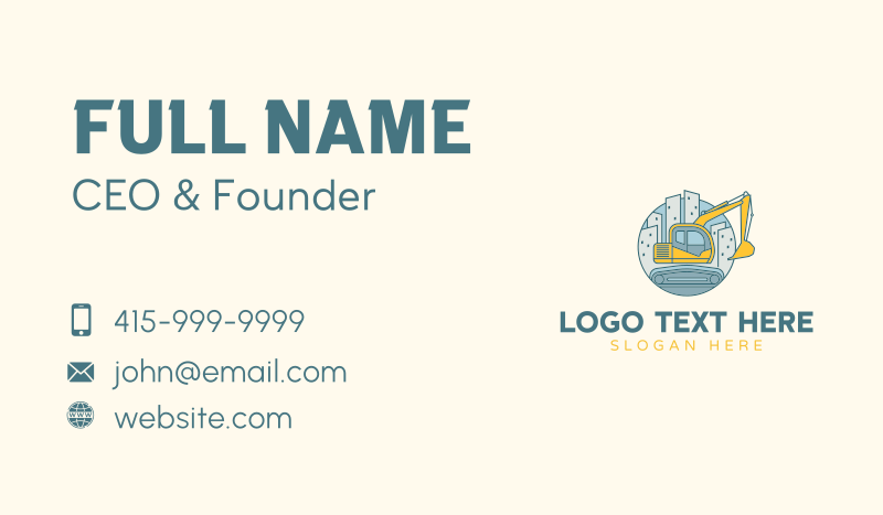 Cityscape Construction Business Card